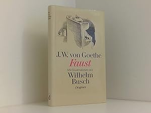 Imagen del vendedor de Faust - Eine Tragoedie in einer krassen Bearbeitung von Eberhard Thomas Mueller, mit vielen Zeichnungen von WILHELM BUSCH (Mini-Buch) e. Tragdie a la venta por Book Broker