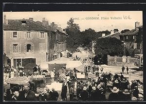 Carte postale Condom, Place Voltaire