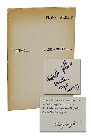 Bild des Verkufers fr Tapping the White Cane of Solitude zum Verkauf von Burnside Rare Books, ABAA