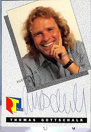 Imagen del vendedor de Original Autogramm Thomas Gottschalk /// Autogramm Autograph signiert signed signee a la venta por Antiquariat im Kaiserviertel | Wimbauer Buchversand