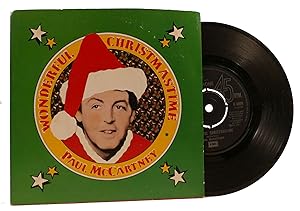 Seller image for WONDEFUL CHRISTMASTIME/RUDOLPH THE RED NOSED REGGAE 45RPM VINYL RECORD for sale by Rare Book Cellar