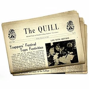 Seller image for The Quill: Official Organ of Brandon College Students' Association ; [Non-consecutive Run of Twenty-Two Issues] for sale by Black's Fine Books & Manuscripts