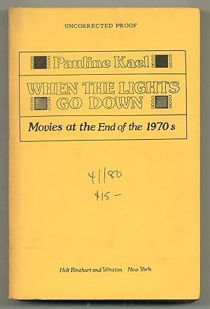 Bild des Verkufers fr When The Lights Go Down: Movies at the End of the 1970s zum Verkauf von Between the Covers-Rare Books, Inc. ABAA