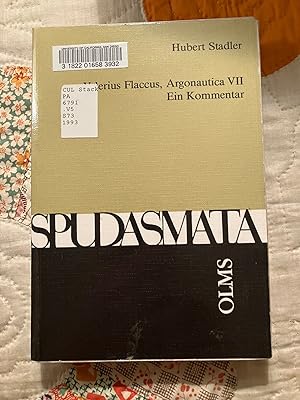 Seller image for Valerius Flaccus, Argonautica VII, Ein Kommentar (Spudasmata , Vol 49) for sale by Curculio Scholarly Books