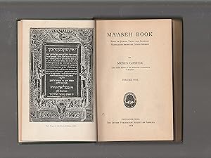 Seller image for Ma'aseh Book : book of Jewish tales and Legends translated frm the Judeo-German by Moses Gaster [VOLUME 1 ONLY, of 2] for sale by Meir Turner