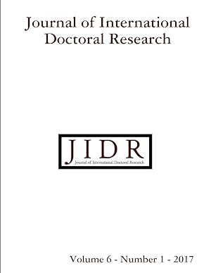 Imagen del vendedor de Journal of International Doctoral Research (JIDR) Volume 6, Number 1, 2017 a la venta por moluna