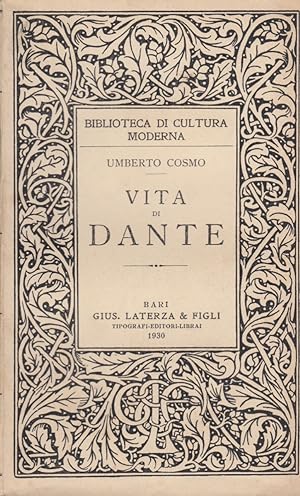 Bild des Verkufers fr Vita di Dante zum Verkauf von Arca dei libri di Lorenzo Casi