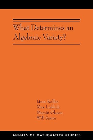 Seller image for What Determines an Algebraic Variety? for sale by moluna