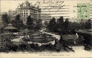 Ansichtskarte / Postkarte London City England, Victoria Embankment Gardens, Hotel Cecil