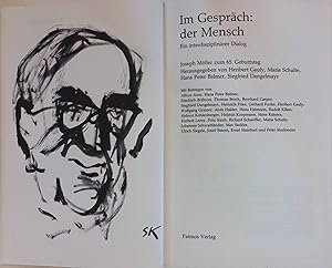 Seller image for Im Gesprch: der Mensch : e. interdisziplinrer Dialog for sale by books4less (Versandantiquariat Petra Gros GmbH & Co. KG)