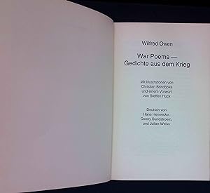 Bild des Verkufers fr War Poems - Gedichte aus dem Krieg zum Verkauf von books4less (Versandantiquariat Petra Gros GmbH & Co. KG)