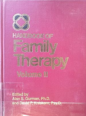 Bild des Verkufers fr Handbook Of Family Therapy, vol. 2 zum Verkauf von books4less (Versandantiquariat Petra Gros GmbH & Co. KG)