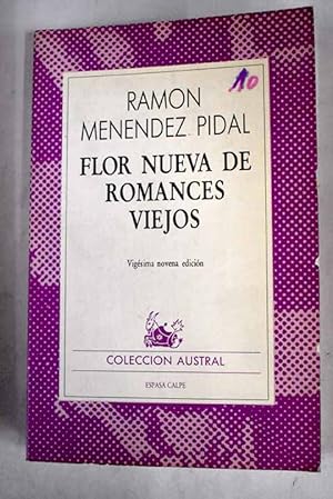 Imagen del vendedor de Flor nueva de romances viejos a la venta por Alcan Libros