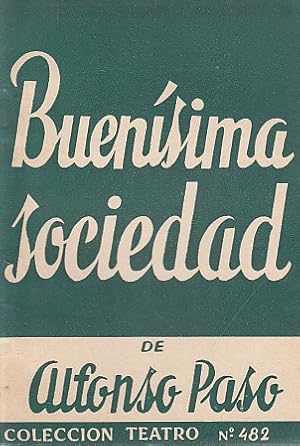 Imagen del vendedor de BUENSIMA SOCIEDAD a la venta por Librera Vobiscum