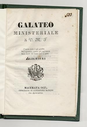 GALATEO ministeriale. Di V. M. F.