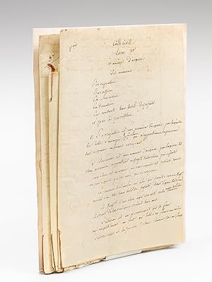 Cours manuscrit de Code civil [ Notes de cours manuscrites d'un étudiant, Léon Lemaigre-Dubreuil,...