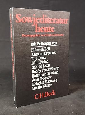 Bild des Verkufers fr Sowjetliteratur heute. zum Verkauf von ANTIQUARIAT Franke BRUDDENBOOKS