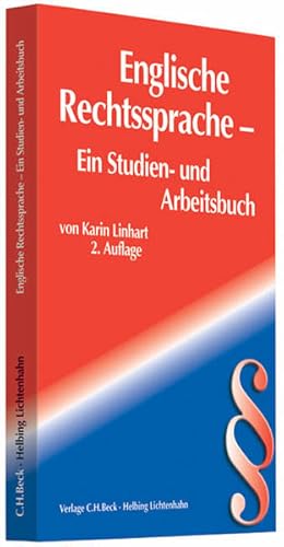 Bild des Verkufers fr Englische Rechtssprache: Ein Studien- und Arbeitsbuch (Rechtssprache des Auslands) zum Verkauf von Studibuch