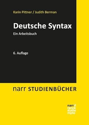 Imagen del vendedor de Deutsche Syntax: Ein Arbeitsbuch (Narr Studienbcher) a la venta por Studibuch