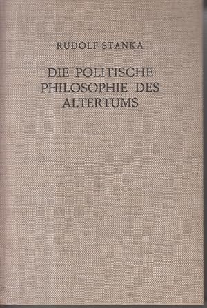 Image du vendeur pour Geschichte der politischen Philosophie. 1. Band: Die politische Philosophie des Altertums. mis en vente par Allguer Online Antiquariat