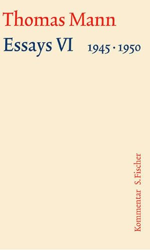 Image du vendeur pour Essays VI 1945-1950: Kommentar mis en vente par Studibuch