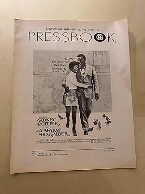 Image du vendeur pour A Warm December Pressbook 1973 Sidney Poitier, Ester Anderson! mis en vente par AcornBooksNH