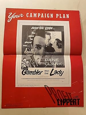 Seller image for Gambler and the Lady Pressbook 1952 Dane Clark, Kathleen Byron! for sale by AcornBooksNH