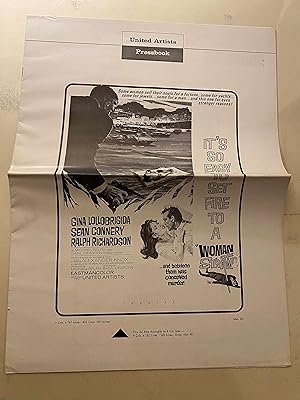 Seller image for Woman of Straw Pressbook 1964 Gina Lollobrigida, Sean Connery, Ralph Richardson for sale by AcornBooksNH