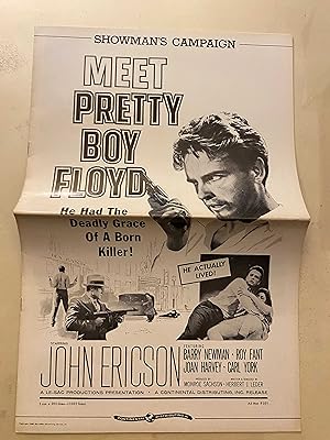 Imagen del vendedor de Pretty Boy Floyd Pressbook 1960 John Ericson, Barry Newman! a la venta por AcornBooksNH