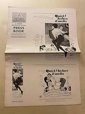 Seller image for Quick, Before It Melts Pressbook 1965 George Maharis, Robert Morse! for sale by AcornBooksNH