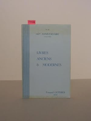 Imagen del vendedor de Livres anciens & modernes. Catalogue N 201 - 140me Anniversaire 1828 - 1968. a la venta por Kunstantiquariat Rolf Brehmer