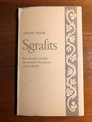 Imagen del vendedor de Sgrafits. Rtoromanische Gedichte mit deutscher bertragung von Urs Oberlin. a la venta por Libretto Antiquariat & mundart.ch