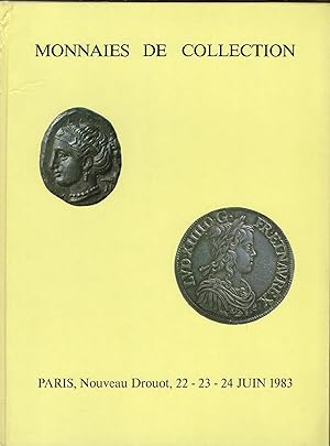 Seller image for Monnaies de collection, vente aux enchres, Paris, Nouveau Drouot, 24 juin 1983 for sale by Librairie Archaion