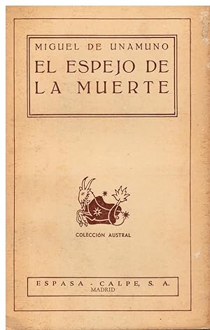 Imagen del vendedor de EL ESPEJO DE LA MUERTE. Con firma del anterior propietario. a la venta por angeles sancha libros