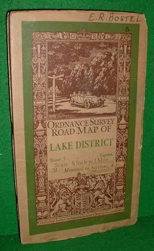 ORDNANCE SURVEY Road Map of LAKE DISTRICT- Scale 1/2 inch 1 mile. Sheet 5.