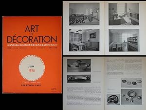 ART ET DECORATION JUIN 1935 SALON DES ARTISTES DECORATEURS, LELEU, ROYERE, GUEDEN