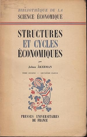 Immagine del venditore per Structures et cycles conomiques. Tome Second. Deuxime Partie venduto da PRISCA