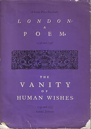 Bild des Verkufers fr London: A Poem / The Vanity of Human Wishes zum Verkauf von Walden Books