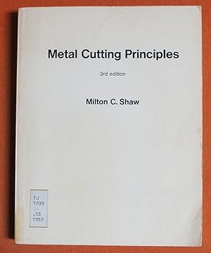 Seller image for Metal Cutting Principles, third edition (MIT Press Classics) for sale by GuthrieBooks