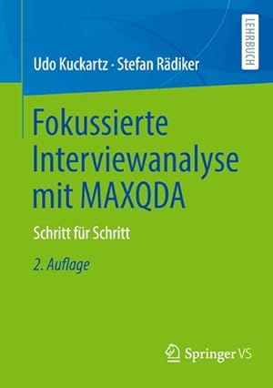 Seller image for Fokussierte Interviewanalyse mit MAXQDA for sale by BuchWeltWeit Ludwig Meier e.K.