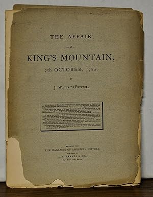 Immagine del venditore per The Affair at King's Mountain, 7th October, 1780 venduto da Cat's Cradle Books