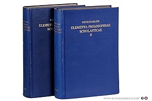 Image du vendeur pour Elementa philosophiae scholasticae. Editio decima tertia. (2 volumes). mis en vente par Emile Kerssemakers ILAB