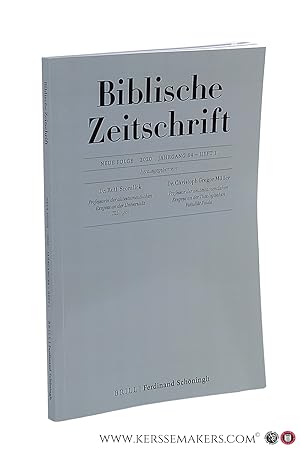 Seller image for Biblische Zeitschrift. Volume 64 (2020) Heft 1. for sale by Emile Kerssemakers ILAB