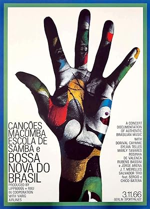 Seller image for Gunther Kieser Bossa Nova do Brasil poster 1966 for sale by Lot 180 Gallery New York
