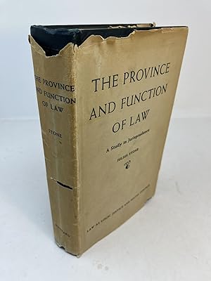 THE PROVINCE AND FUNCTION OF LAW. Law as Logic, Justice, and Social Control. A Study in Jurisprud...