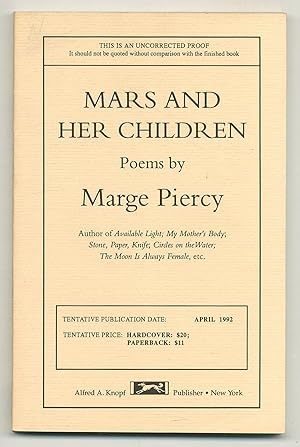 Seller image for Mars and Her Children: Poems for sale by Between the Covers-Rare Books, Inc. ABAA