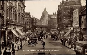 Ansichtskarte / Postkarte London City England, Fleet Street, Ludgate Hill
