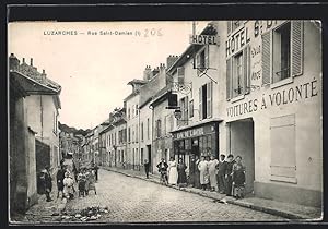 Carte postale Luzarches, Rue Saint-Damien