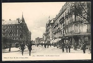 Carte postale Belfort, Boulevard Carnot