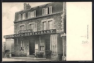 Carte postale Avranches, Hotel-Restaurant V. Renault